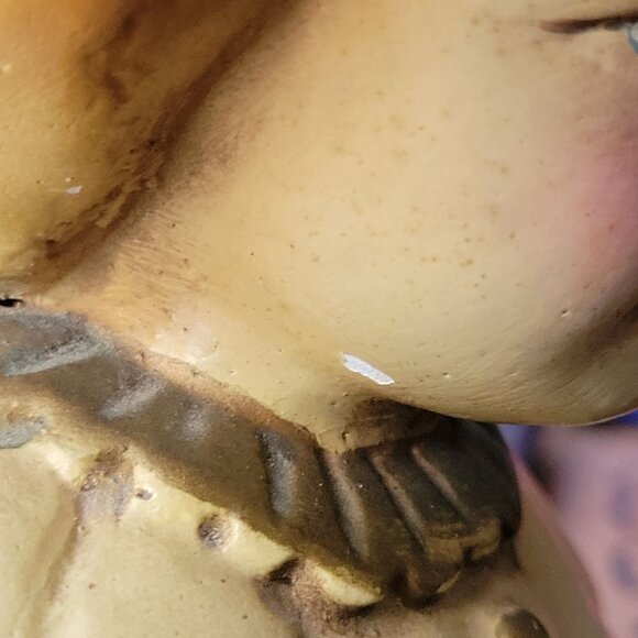 Vintage Infant of Prague Statue Child Jesus Statue Chalkware Figure 17 Inches - Picture 8 of 11